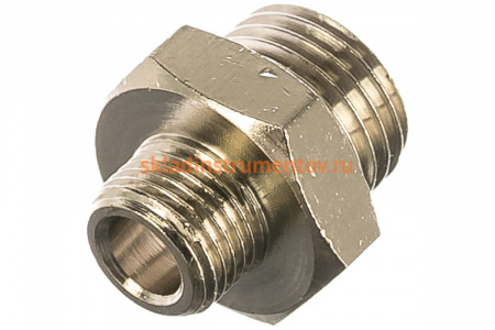 Переходник папа 1/8" - папа 1/4" 1222/2 290/2 M1/8*M1/4 GAV 12017