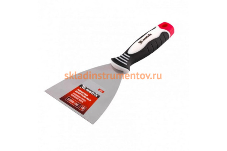 Шпательная лопатка из нержавеющей стали, 100 мм, 3-компонентная ручка MATRIX 85536