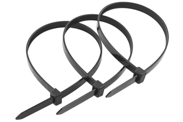 Нейлоновые хомуты Зубр черные, 3.6x300 мм, 100 шт. 309030-36-300