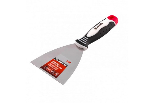 Шпательная лопатка из нержавеющей стали, 100 мм, 3-компонентная ручка MATRIX 85536