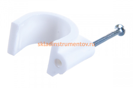 Круглая скоба STAYER с оцинкованным гвоздем для крепления кабеля 16 мм 40 шт. 4510-16