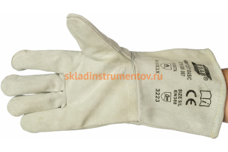 Спилковые краги с подкладкой ESAB Heavy Duty BASIC 9L СВ000008903 Спилковые краги с подкладкой ESAB Heavy Duty BASIC 9L СВ000008903