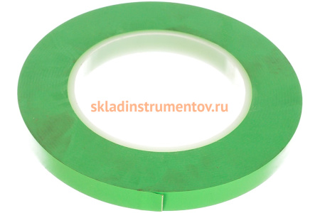 Тонкая лента для дизайна Wolf зеленая 12 мм x 55 м 802.1255