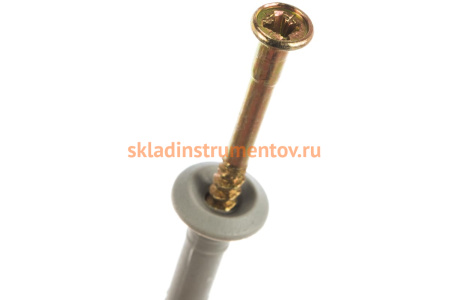 Дюбель-гвоздь полипропиленовый с грибовидным бортиком 1200 шт. (6х60 мм; ТФ0) Зубр 4-301350-06-060