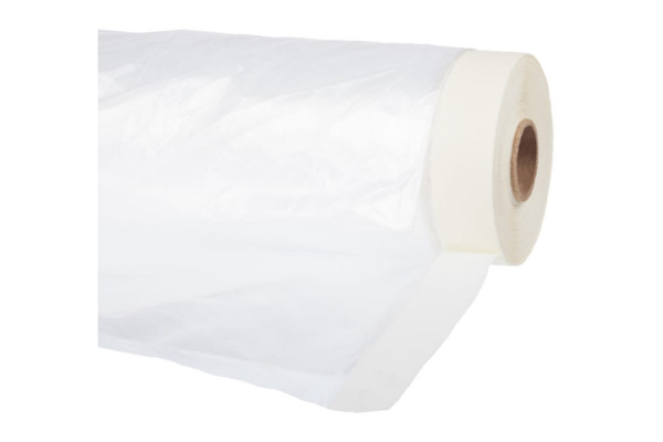 Пленка защитная прозрачная с клейкой малярной лентой (2.7х25 м; HDPE) РемоКолор 09-0-027