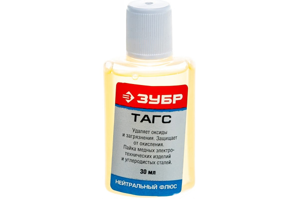 Флюс ТАГС (30 мл) Зубр 55479-030 Флюс ТАГС (30 мл) Зубр 55479-030