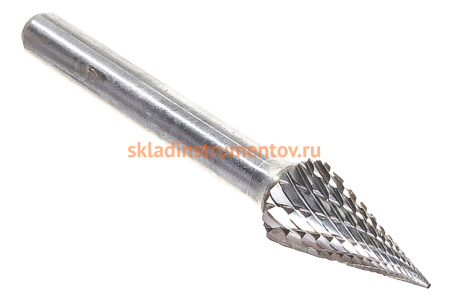 Борфреза твердосплавная коническая с двойной насечкой (10х20 мм; хвостовик 6 мм) ПНЕВМО-ТРЕЙД M1020-M06
