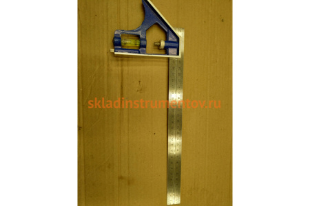 Угольник с уровнем 300мм, нерж.сталь КОБАЛЬТ 243-479