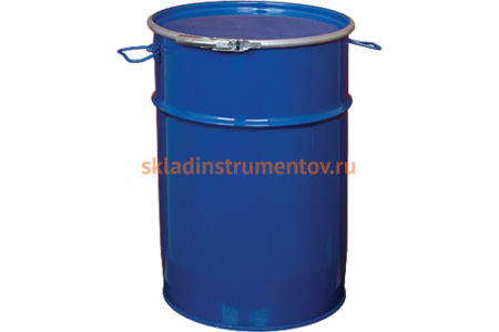 Стальная бочка Тара.ру 50л с крышкой на обруч /коническая/ 00903