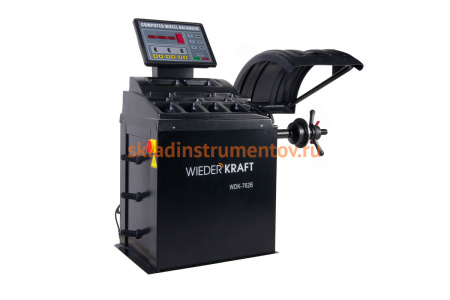 Балансировочный станок с автоматическим вводом 2-х параметров WIEDERKRAFT 220 в WDK-762B
