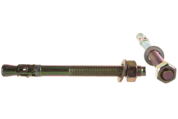 Клиновой анкер Зубр М16 х 180 мм, 10 шт, желтопассивированный 302032-16-180