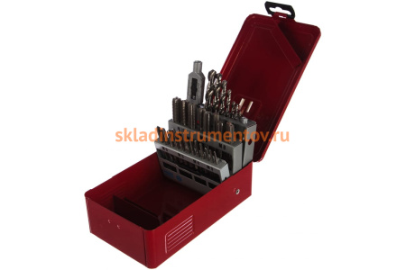 Набор ручных метчиков HSS M3-M12+вороток+сверла, 29шт RUKO 245003