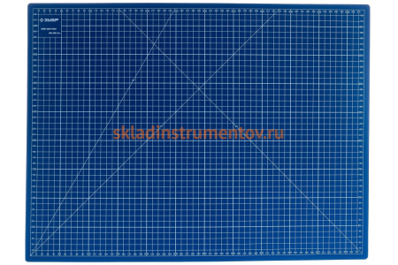Непрорезаемый коврик Зубр Эксперт 3 мм цвет синий 600x450 мм 09901