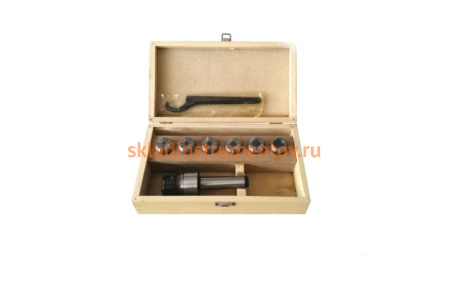 Патрон цанговый КМ4-ER32, хвостовик конус Морзе, DIN228-A, с набором цанг 6шт. 6-20мм GRIFF 018766