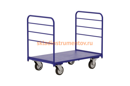 Тележка RUSKLAD платформенная с двумя ручками ТЯ 5 160 (700x1200) d160мм Тележка RUSKLAD платформенная с двумя ручками ТЯ 5 160 (700x1200) d160мм