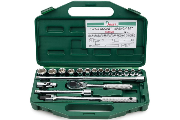 Универсальный набор 3/8", 19шт Hans 3619MB