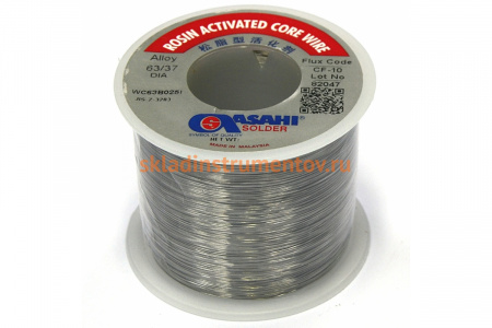 Припой (1 мм, 0.5 кг, Sn63/Pb37, СF10 флюс RA) ASAHI 00-00004311