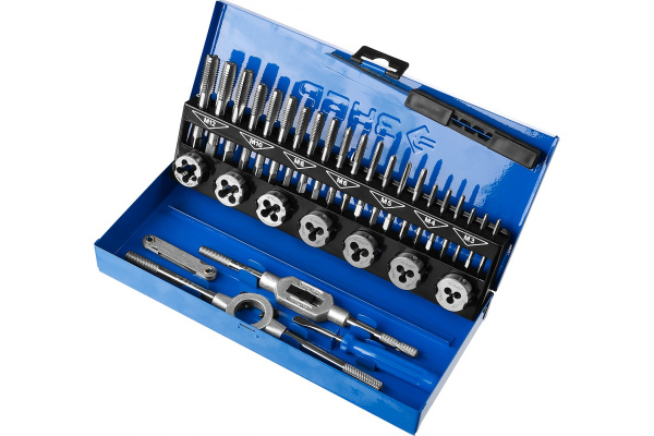 Набор метчиков и плашек Зубр ПРОФЕССИОНАЛ сталь Р6М5, 32 предмета 28110-H32