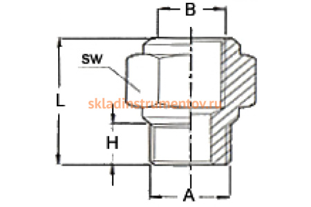 Переходник мама 3/8" - папа 3/8" (блистер) 1216/8 M3/8*F3/8 GAV 7020530