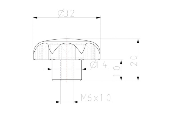 Звездообразная рукоятка KIPP K0155.206