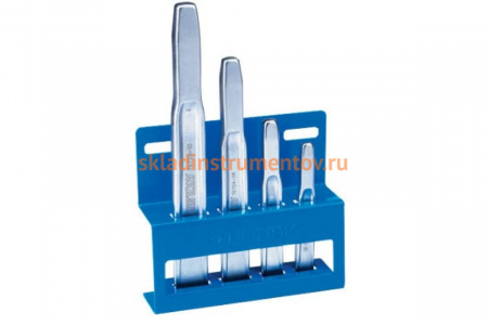 Набор зубил на подставке (усиленные, 4 предмета) KING TONY 11104PR