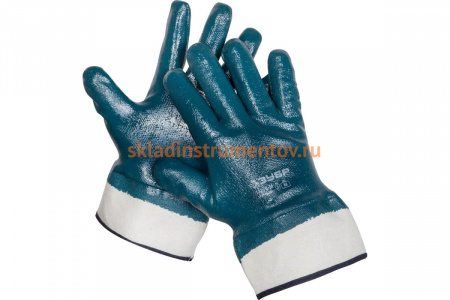 Перчатки "МАСТЕР" рабочие с нитриловым покрытием (р. M) Зубр 11270-M