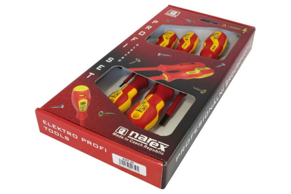 Набор из 5 отверток NAREX S Line Electro Profi 855750