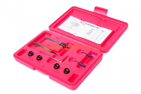 Набор инструментов для высверливания сварочных точек (9 предметов) кейс JTC 3321