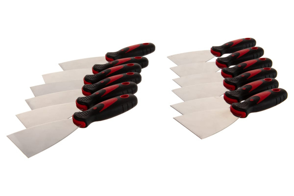 Шпатель из нержавеющей стали КЕДР ПРОФИ 80мм, двухкомпонентная ручка 041-0080 26228