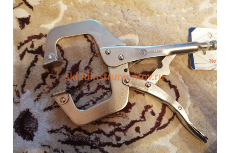 Зажимные клещи для точечных работ 280мм КОБАЛЬТ 244-285