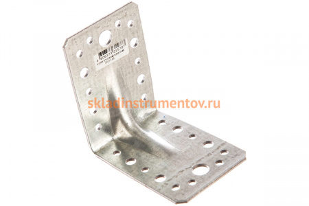 Крепежный усиленный уголок ЗУБР УКУ-2.5 65х90х90 х 2.5мм 31011-90