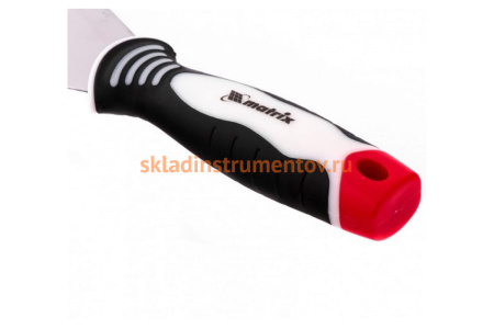 Шпательная лопатка из нержавеющей стали, 100 мм, 3-компонентная ручка MATRIX 85536