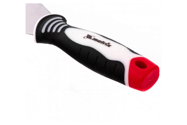 Шпательная лопатка из нержавеющей стали, 100 мм, 3-компонентная ручка MATRIX 85536