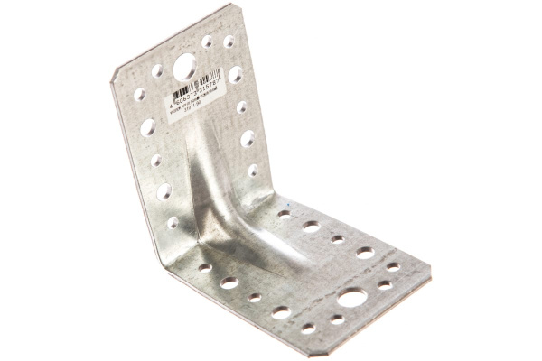 Крепежный усиленный уголок ЗУБР УКУ-2.5 65х90х90 х 2.5мм 31011-90