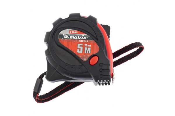 Рулетка 5 м х 25 мм Status magnet 3 fixations MATRIX 31005
