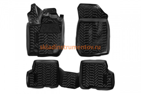 Ковры в салон Airline 3D с подпятником для Renault Logan II 14 4 шт. ACM-PS-56