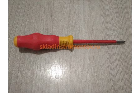 Отвертка диэлектрическая Wera, VDE, PH 0х80 мм, WE-031600