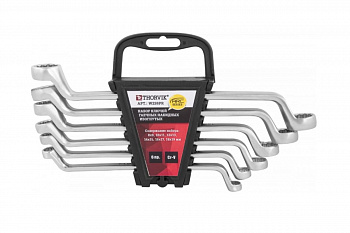 Набор гаечных накидных изогнутых ключей Thorvik W2S6PR серии ARC, 8-19 мм, 6 предметов 52621