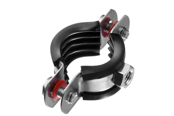 Трубный хомут с гайкой ЗУБР 3/8", 10 штук, оцинкованный 37850-15-19