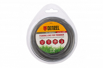 Леска двухкомпонентная для триммера, круглая DENZEL 96180