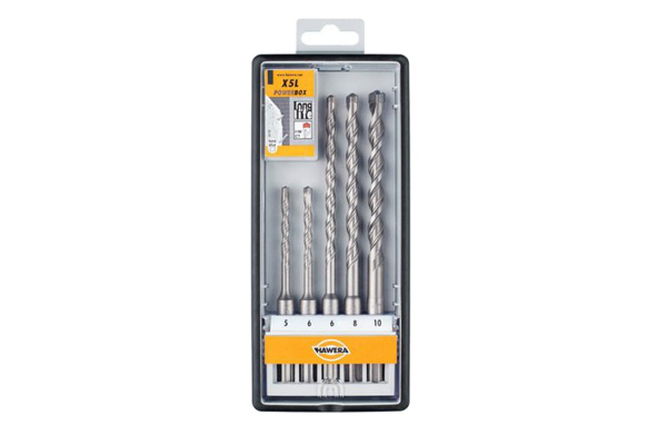 Набор буров по камню и бетону Robust Line PowerLSP-plus (5 шт; 5-10 мм; SDS-Plus) HAWERA F00Y265101