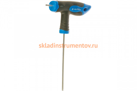 Т-образный 6-гранный ключ с шаром и прорезиненной рукояткой ROCKFORCE H2x75мм RF-76502G