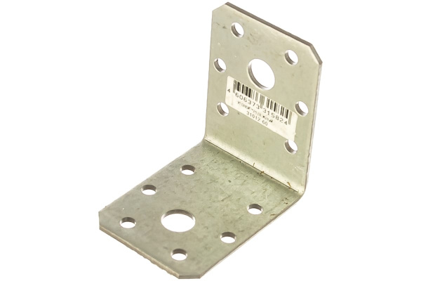 Крепежный уголок ЗУБР УК-2.5 45х60х60 х 2.5мм 31012-60