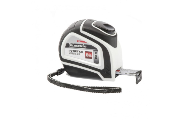 Рулетка MATRIX Autostop 8 м х 25 мм 32553