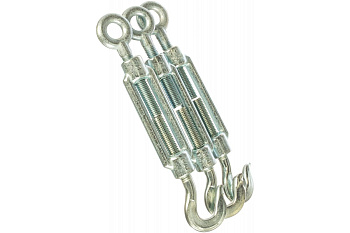 Талреп Зубр DIN 1480, крюк-кольцо, оцинкованный, кованая натяжная муфта, М14, ТФ5, 3 шт 4-304355-14 Талреп Зубр DIN 1480, крюк-кольцо, оцинкованный, кованая натяжная муфта, М14, ТФ5, 3 шт 4-304355-14