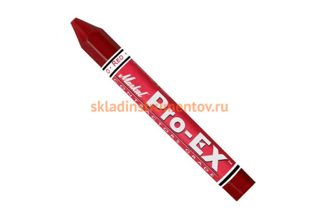 Восковой строительный мелок Markal Pro-EX универсальный, красный 80382