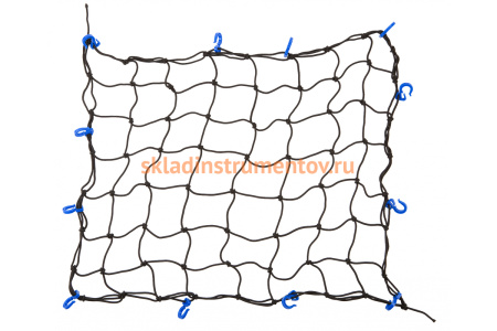 Сетка Зубр "МАСТЕР" для крепления груза, 70x90 см, d 5 мм, 12 крючков 40504