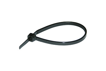 Кабельные стяжки черного цвета HAUPA устойчив к воздействию УФ-лучей, 100x2.5 мм, 100 штук 262602