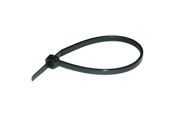Кабельные стяжки черного цвета HAUPA устойчив к воздействию УФ-лучей, 100x2.5 мм, 100 штук 262602