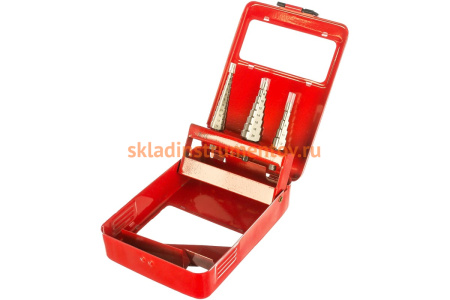 Набор ступенчатых сверл по сталям и цветным металлам МАСТЕР (3 шт; HSS) Зубр 29665-3-20-H3